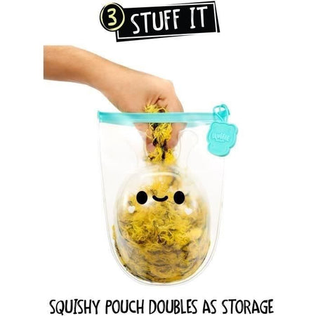 Fluffies Stuffiez - Peluche ASMR da personalizzare - Ape/Coccinella - Imbottitura da rimuovere e scoprire un altro personaggio - Des