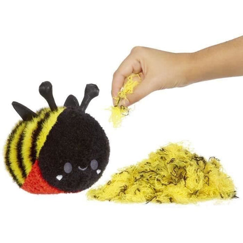 Fluffies Stuffiez - Peluche ASMR da personalizzare - Ape/Coccinella - Imbottitura da rimuovere e scoprire un altro personaggio - Des