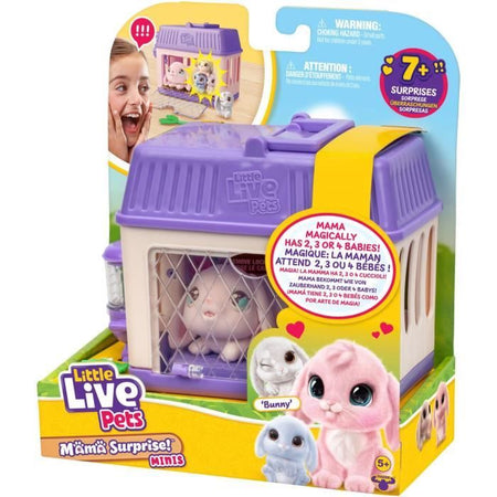 Playset - LITTLE LIVE PETS - Conigli Mama Surprise - Cuccioli inclusi - Accessori personalizzabili