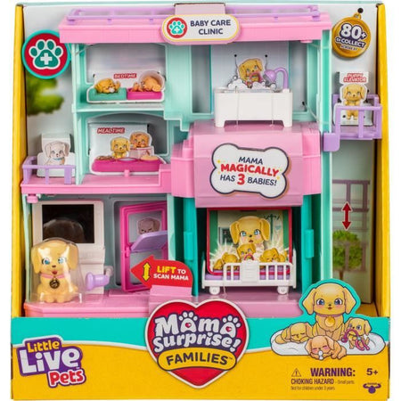 Clinica Veterinaria - PICCOLI ANIMALI VIVI - Mama Surprise - Accessori Inclusi - Parto Magico
