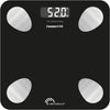 Bilancia pesapersone - LITTLE BALANCE - 8685 - Kit Connect fit duo - Batterie - Impedenziometro + corda per saltare collegata - 190 kg/100 g - Nero