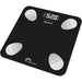 Bilancia pesapersone - LITTLE BALANCE - 8685 - Kit Connect fit duo - Batterie - Impedenziometro + corda per saltare collegata - 190 kg/100 g - Nero