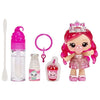 Yummiland - 1 bambola da 10 cm e un lucidalabbra glitterato da creare - Bianca - Gusto Chewing Gum - Dai 4 anni in su