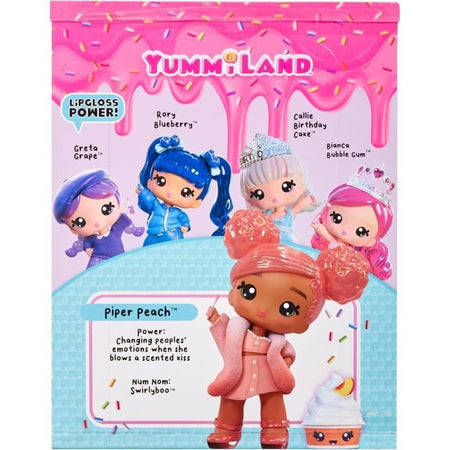 Yummiland - Bambola grande 25 cm da pettinare e coccolare - Pet + balsamo labbra profumato - Pia - 4 anni