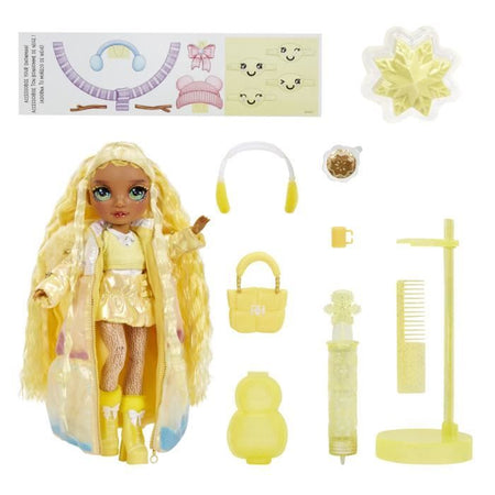 Rainbow High - Winter Wonderland - Giallo - Rivela il tuo colore - Crea il tuo pupazzo di neve - Dai 4 anni