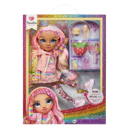 Rainbow High - Sparkle & Shine - Bambola fashion da 27 cm - Rosa - Gambe con liquido glitterato - Dai 4 anni in su