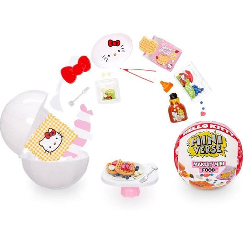 MGA Miniverse - Hello Kitty - Gioco Creativo - Bevande o cibo - Attività ricreative in resina creative e decorative - Non commestibile - 8 anni