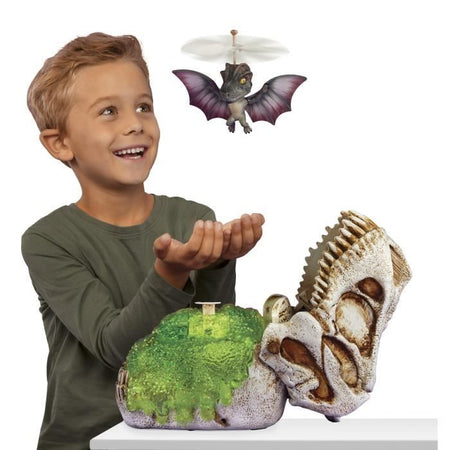 GrossMos Flying - Scopri il tuo dinosauro volante - Blu - 3 modelli da collezionare