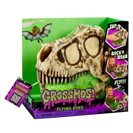 GrossMos Flying - Scopri il tuo dinosauro volante - Verde - 3 modelli da collezionare