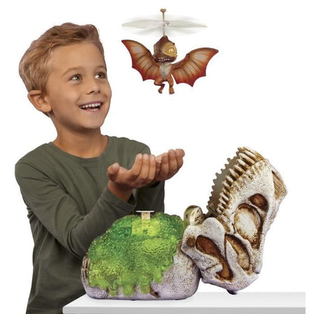 GrossMos Flying - Scopri il tuo dinosauro volante - Arancione - 3 modelli da collezionare