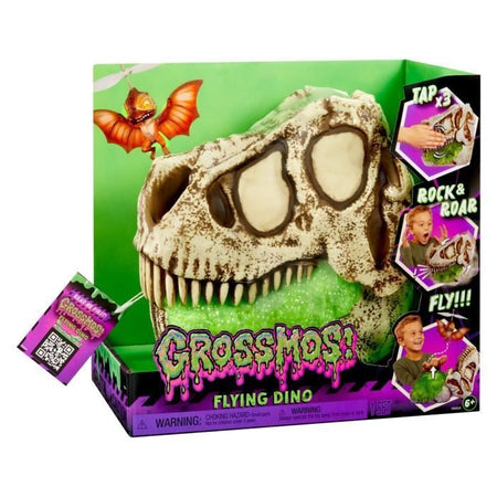 GrossMos Flying - Scopri il tuo dinosauro volante - Arancione - 3 modelli da collezionare