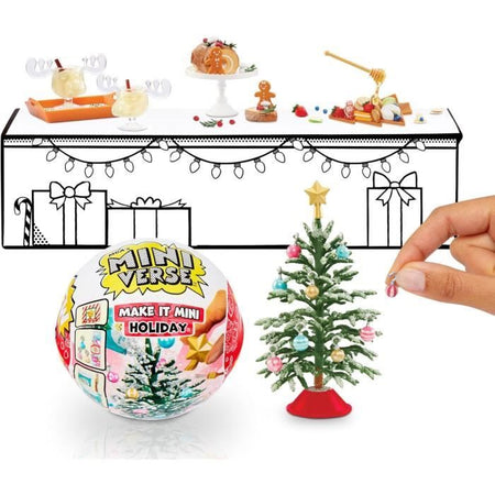 MGA Miniverse - Natale - Gioco Creativo - Diner Series - Attività ricreative creative e decorative in resina - Non commestibile - 8 anni e più - Aléatoi