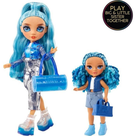 Rainbow High Littles - bambola da 15 cm + animaletto - blu - dai 4 anni in su