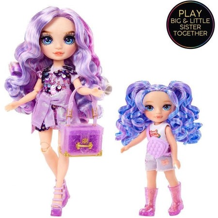 Rainbow High Littles - bambola da 15 cm + animaletto - viola - dai 4 anni in su