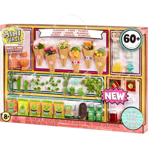 MGA Miniverse - Prodotti botanici - Gioco creativo - Mini piante - Attività ricreative in resina creative e decorative - Non commestibile - Da 8 anni in su -