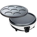 LITTLE BALANCE 8212 Crepiere Duo 1000, Crepiere Elettrica 2 in 1, Crepes & Pancakes, 2 Piastre Antiaderenti, 1000 W, Nero/Bianco