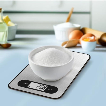 Bilancia culinaria - Sottile - Acciaio inossidabile - USB - Riparabile