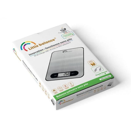 Bilancia culinaria - Sottile - Acciaio inossidabile - USB - Riparabile