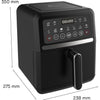 Friggitrice dietetica - LITTLE BALANCE - 8725 - Crousty light - 5 L - 1500 W - 12 programmi - Nero