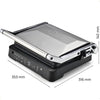 Griglia per carne - LITTLE BALANCE - 8734 - 2000 W - 6 posizioni - Alluminio / Nero