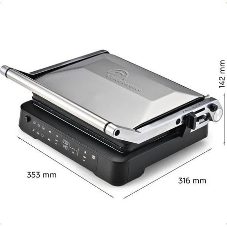Griglia per carne - LITTLE BALANCE - 8734 - 2000 W - 6 posizioni - Alluminio / Nero