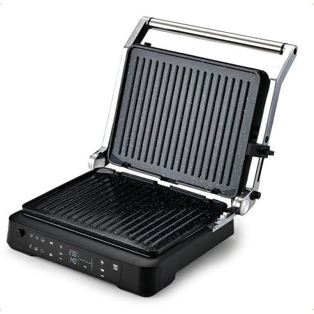 Griglia per carne - LITTLE BALANCE - 8734 - 2000 W - 6 posizioni - Alluminio / Nero
