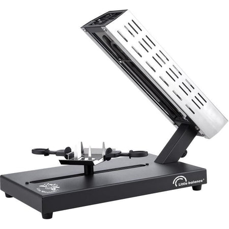 Macchina per raclette - LITTLE BALANCE - Quarto di ruota Savoyarde - 600 W - 4 persone - Design Meuuuh / Acciaio inossidabile