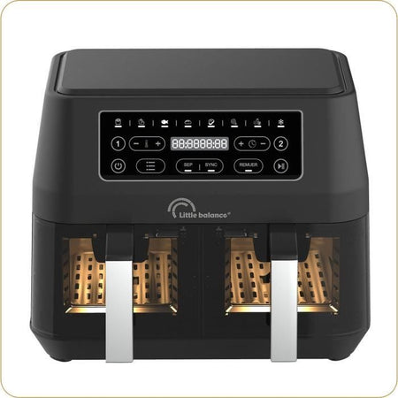 Friggitrice dietetica - LITTLE BALANCE - 8765 - Crousty light duo - 9 L - 2460 W - 9 programmi - Nero