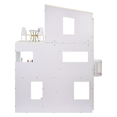 Rainbow High Townhouse - Casa in legno di 3 piani e 6 camere - Ascensore funzionale e mobili mobili