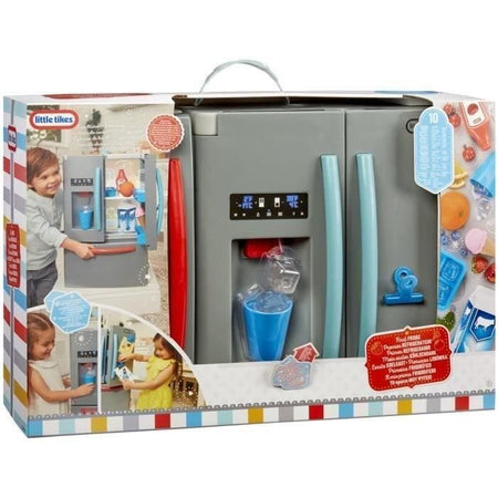 Little Tikes - Il mio primo frigorifero - Gioco di imitazione - Dispenser di cubetti di ghiaccio realistico - Luci e rumori realistici - Cibi e bevande