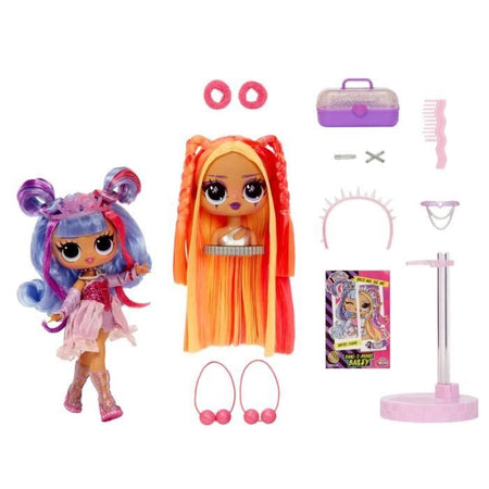 LOL Surprise Tweens Surprise Swap Fashion Doll- Buns-2- Braids Bailey - 1 bambola Tweens 17 cm, 1 mini testina per lo styling e accessori