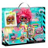 LOL Surprise Tweens Surprise Swap Fashion Doll - Curls-2- Crimps Cora - 1 bambola Tweens da 17 cm, 1 mini testa per lo styling e accessori