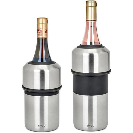Refrigeratore per bottiglie - Livoo - GS158 - Acciaio inossidabile - Silicone - Diametro 11,5 cm
