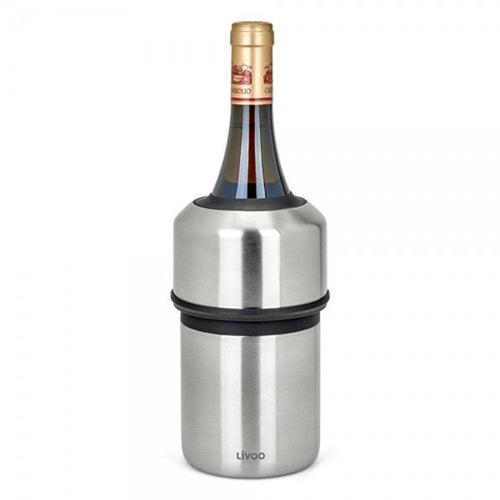 Refrigeratore per bottiglie - Livoo - GS158 - Acciaio inossidabile - Silicone - Diametro 11,5 cm