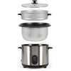 Olla arrocera y vaporera de acero inoxidable - LIVOO - DOC293 - 1000W - 2.8L - Acero inoxidable - Mantiene caliente