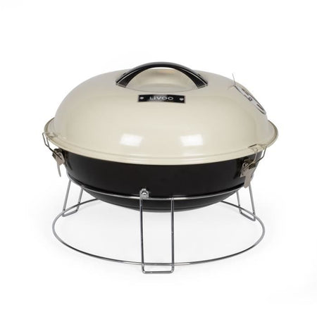 Barbecue a carbonella portatile - LIVOO - DOC301 - Champagne e nero