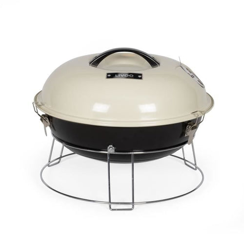 Barbecue a carbonella portatile - LIVOO - DOC301 - Champagne e nero