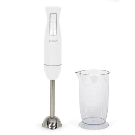 Frullatore ad immersione con ciotola - LIVOO - DOP245W - 400 W - 2 velocità - Bianco
