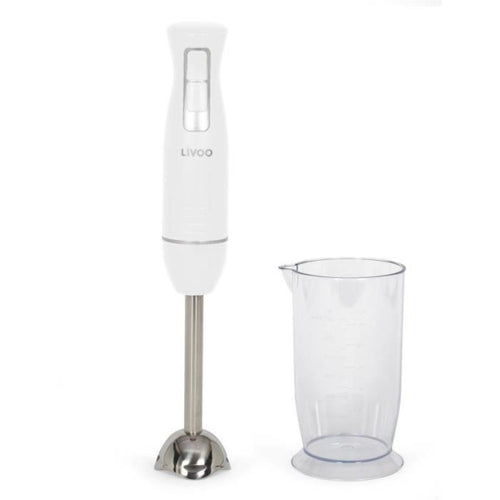 Frullatore ad immersione con ciotola - LIVOO - DOP245W - 400 W - 2 velocità - Bianco