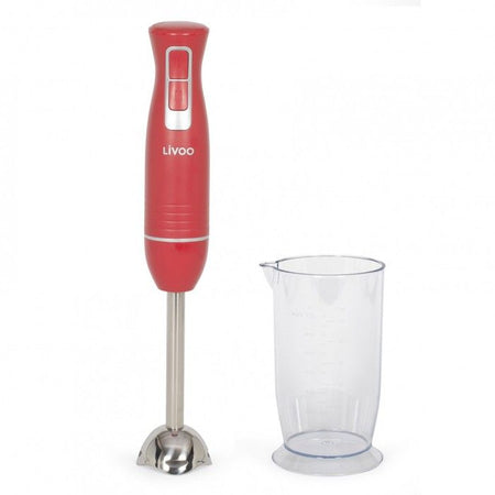 Frullatore a immersione Livoo DOP245R con ciotola - Rosso peperoncino