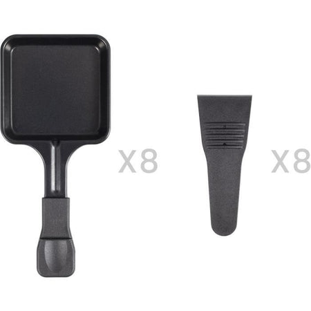 Macchina per raclette per 8 persone - LIVOO - DOC312 - 1300W - 8 persone - Griglia antiaderente rimovibile - Termostato regolabile