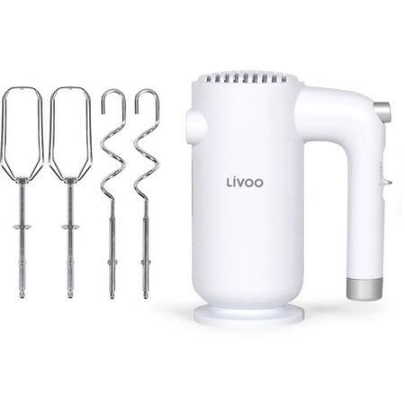 Miscelatore elettrico - LIVOO - 250 W - 5 velocità e funzione turbo - Bianco