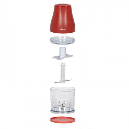 Tritacarne da 300 ml - Livoo - DOP244R - Rosso peperoncino
