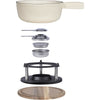 Set per fonduta tradizionale - LIVOO - MEN426C - 2,6L - 6 persone - Ghisa smaltata - 6 forchette - Pentola per fonduta adatta a tutti i tipi di fonti di calore