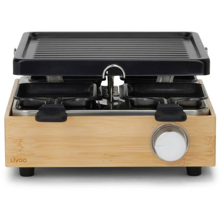 Macchina per raclette per 4 persone - LIVOO - DOC311 - 800W - 4 persone - Griglia antiaderente rimovibile - Termostato regolabile