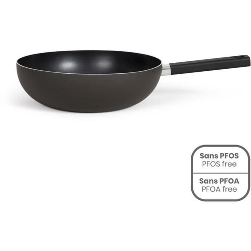 Premier Chef - Wok 32 cm - LIVOO - MEP156N - Antiaderente senza PFOA né PFOS - Manico in silicone - Tutti i piani cottura, inclusa l'induzione
