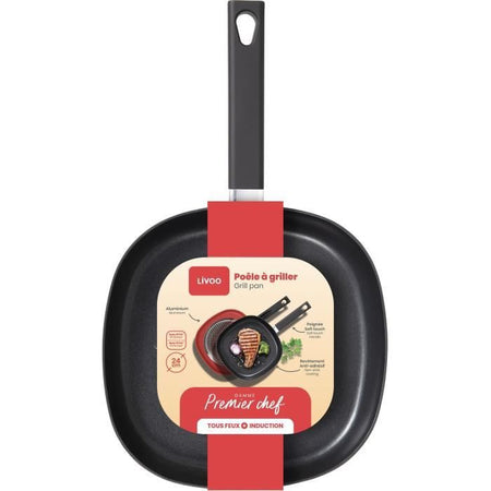 Grillette - Livoo - MEP152 - Alluminio - Antiaderente - 24 cm