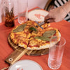 Set per pizza - LIVOO - MES158 - Legno di acacia - 30 x 45 cm - 1 taglia pizza - Manico con foro per appendere