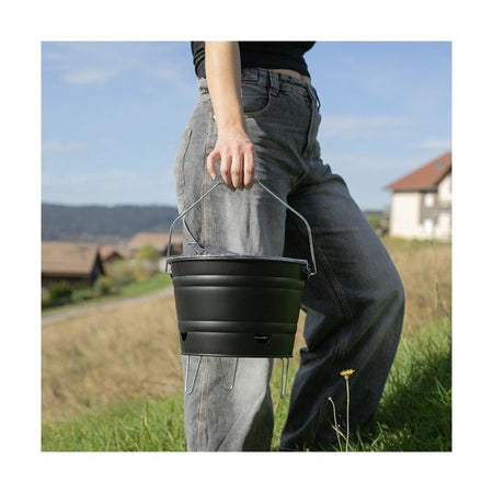 Barbecue portatile a carbonella - LIVOO - DOC327N - Acciaio inox - Superficie di cottura 27 cm - Altezza 24 cm