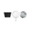 Barbecue portatile a carbonella - LIVOO - DOC327N - Acciaio inox - Superficie di cottura 27 cm - Altezza 24 cm